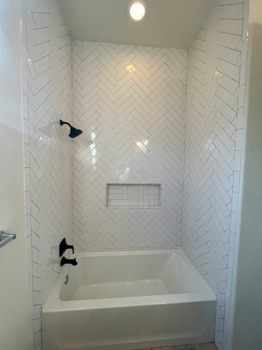 Bathtub Surrounded Tile