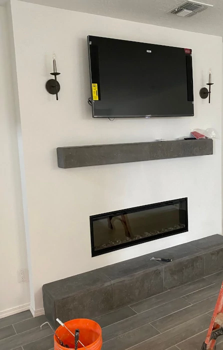 Media Wall w/ Fireplace